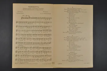 A.H. Poussigue ; Georgius ; Labbé partition de musique petit format 1927 1965.149.81 Photo Mucem