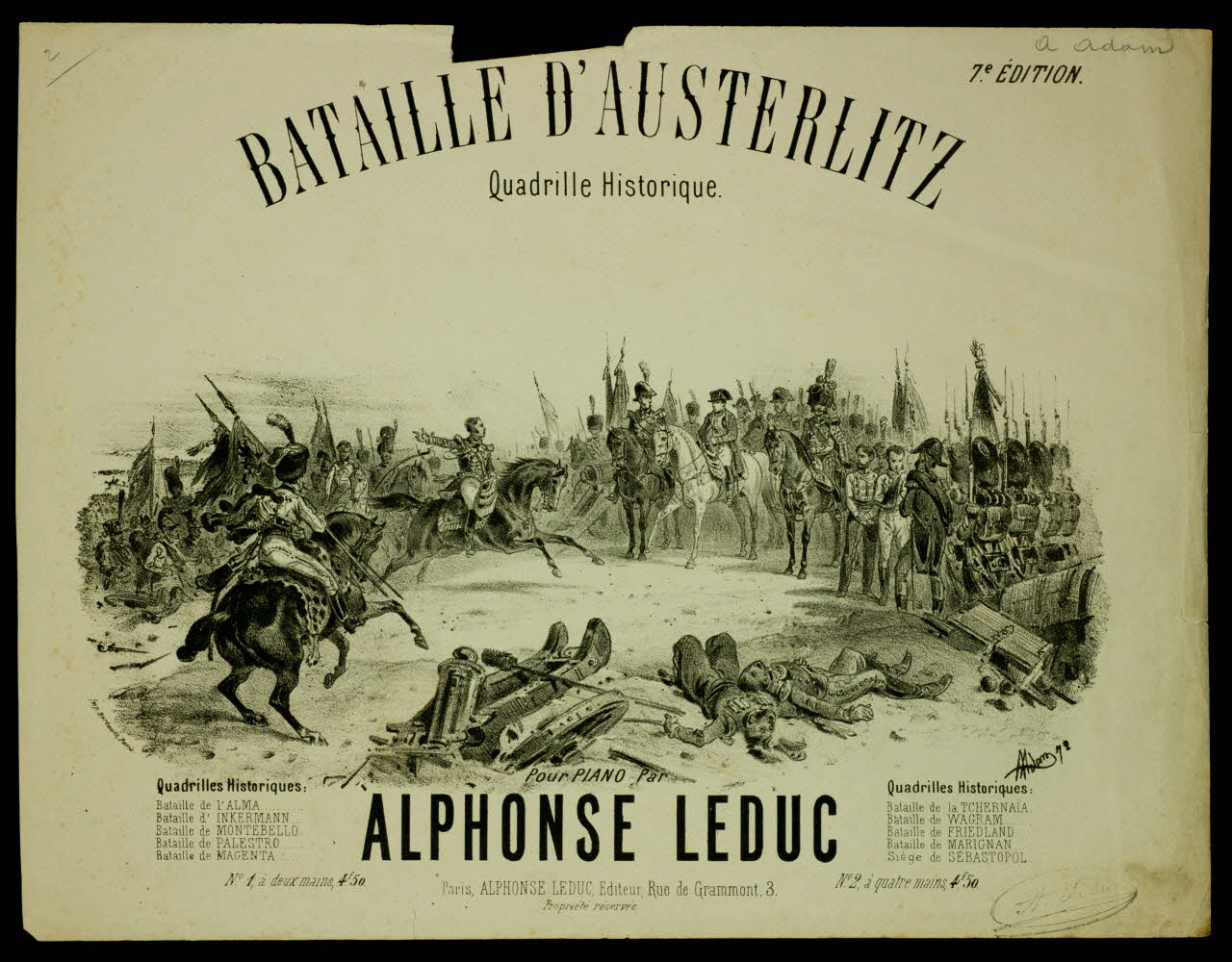 estampe BATAILLE D'AUSTERLITZ 1968.101.1 Photo Mucem