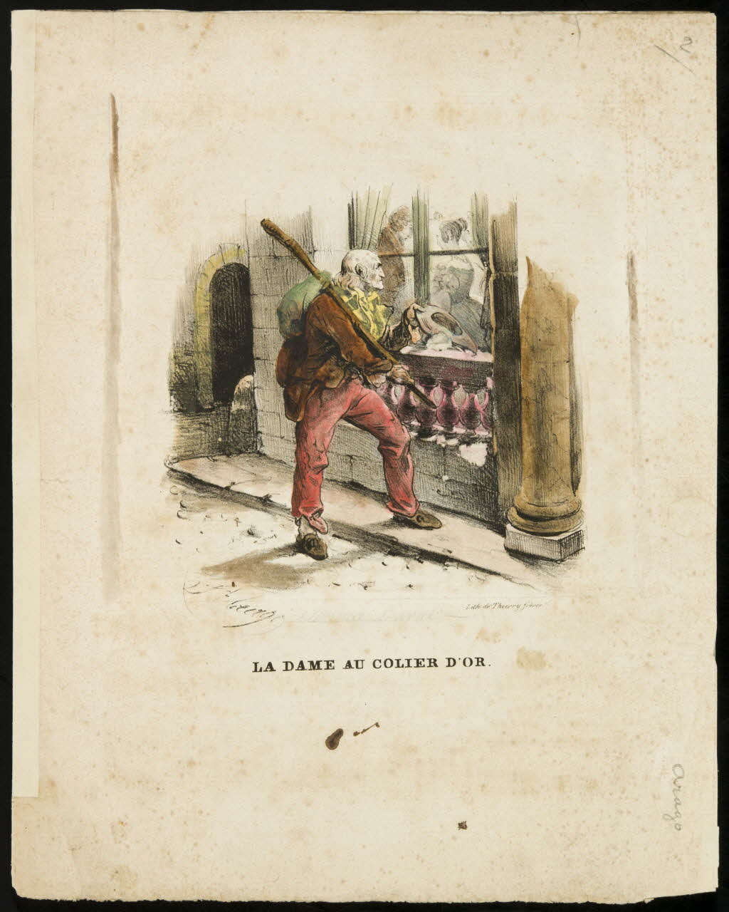 estampe LA DAME AU COLLIER D'OR. 1968.101.106 Photo Mucem