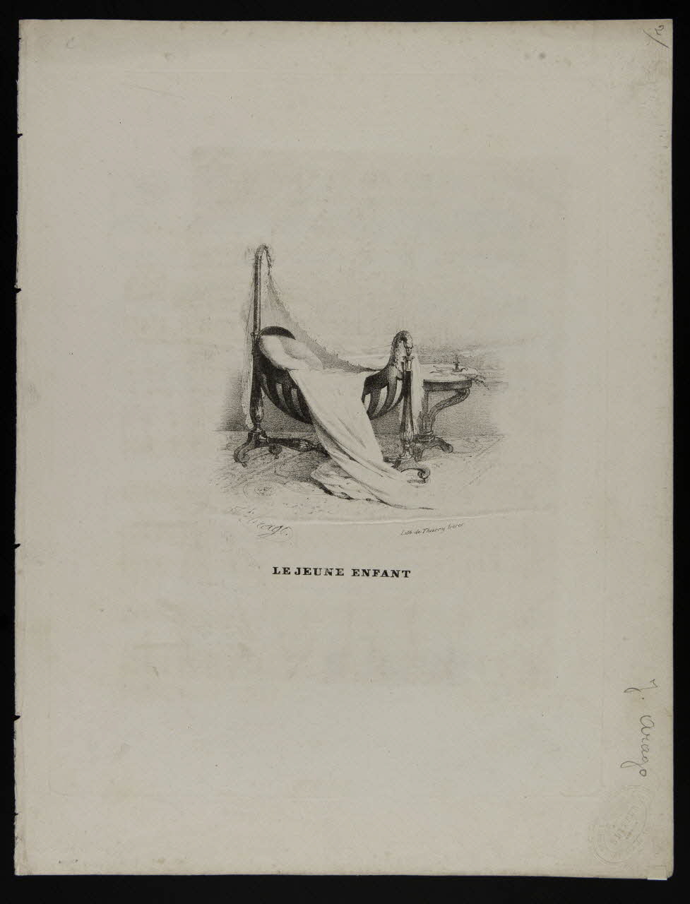 estampe LE JEUNE ENFANT 1968.101.116 Photo Mucem