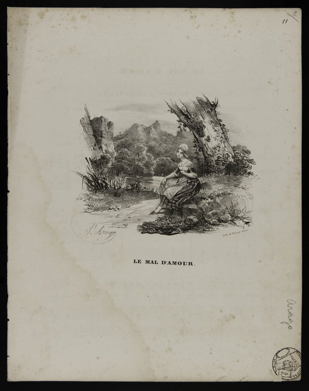 estampe LE MAL D'AMOUR. 1968.101.118 Photo Mucem