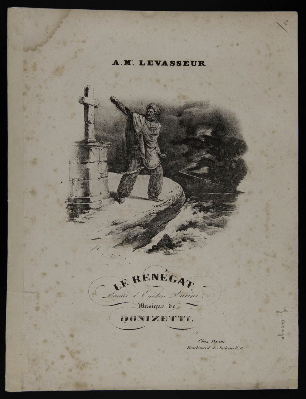 estampe LE RENEGAT 1968.101.121 Photo Mucem