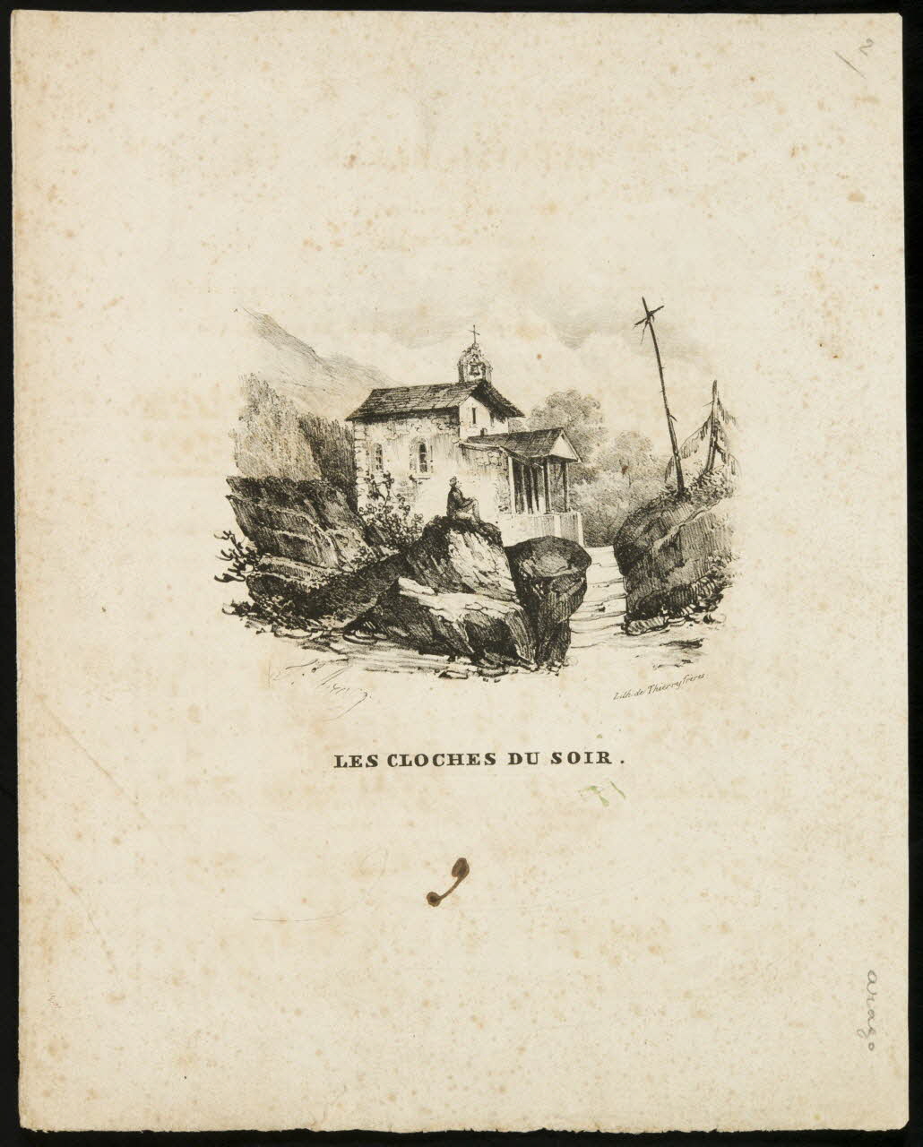 estampe LES CLOCHES DU SOIR. 1968.101.123 Photo Mucem