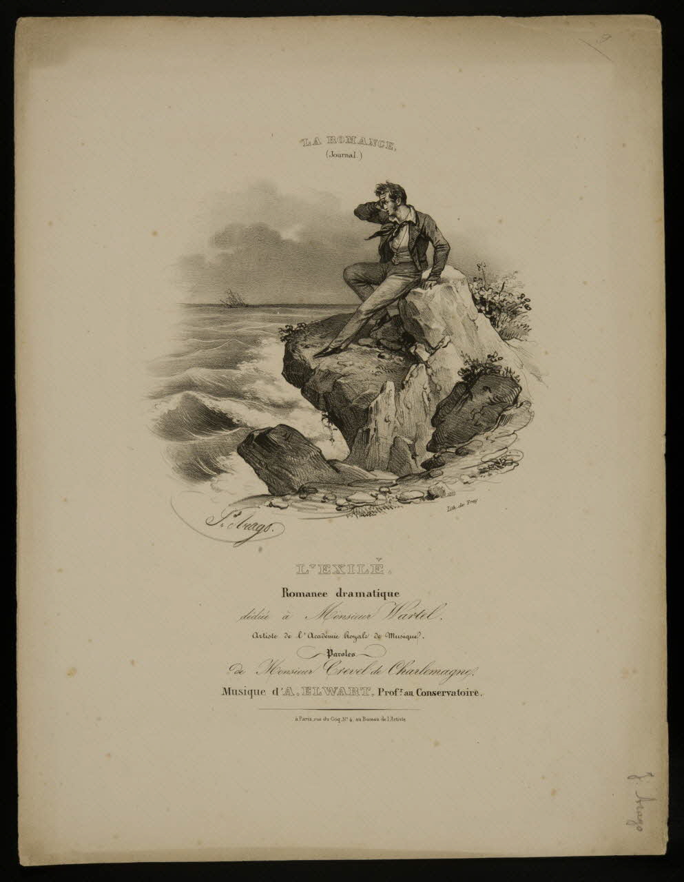 estampe L'EXILE. 1968.101.128 Photo Mucem