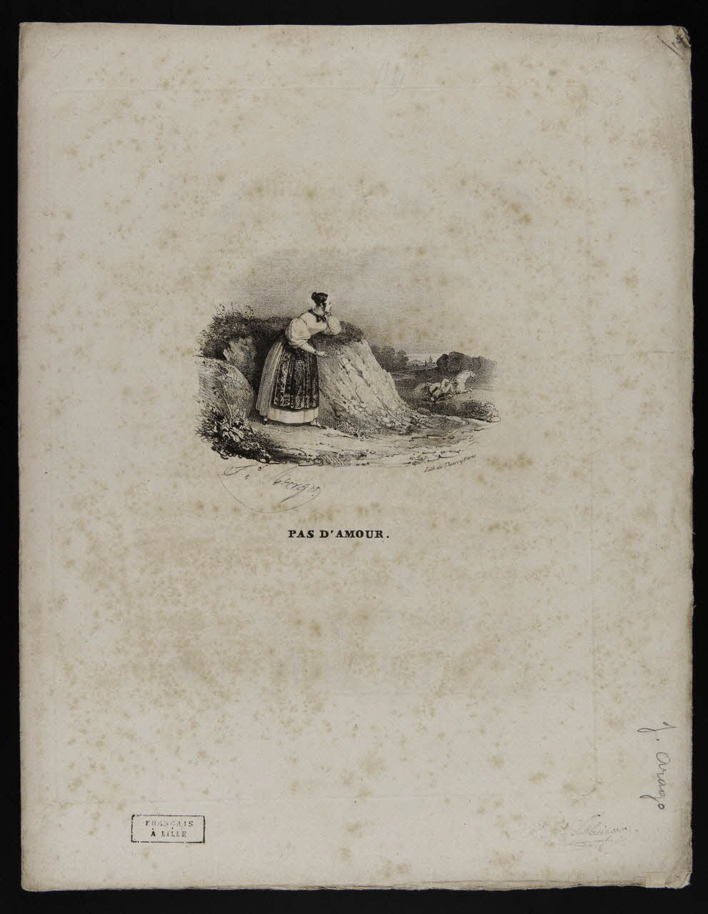 estampe PAS D'AMOUR. 1968.101.134 Photo Mucem