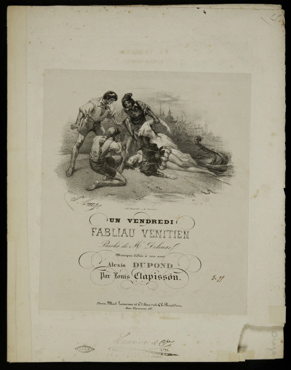 estampe UN VENDREDI 1968.101.139 Photo Mucem