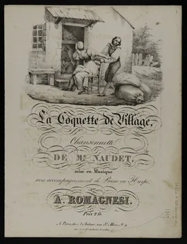 estampe La Coquette de Village,  Chansonnette 1968.101.143 Photo Mucem