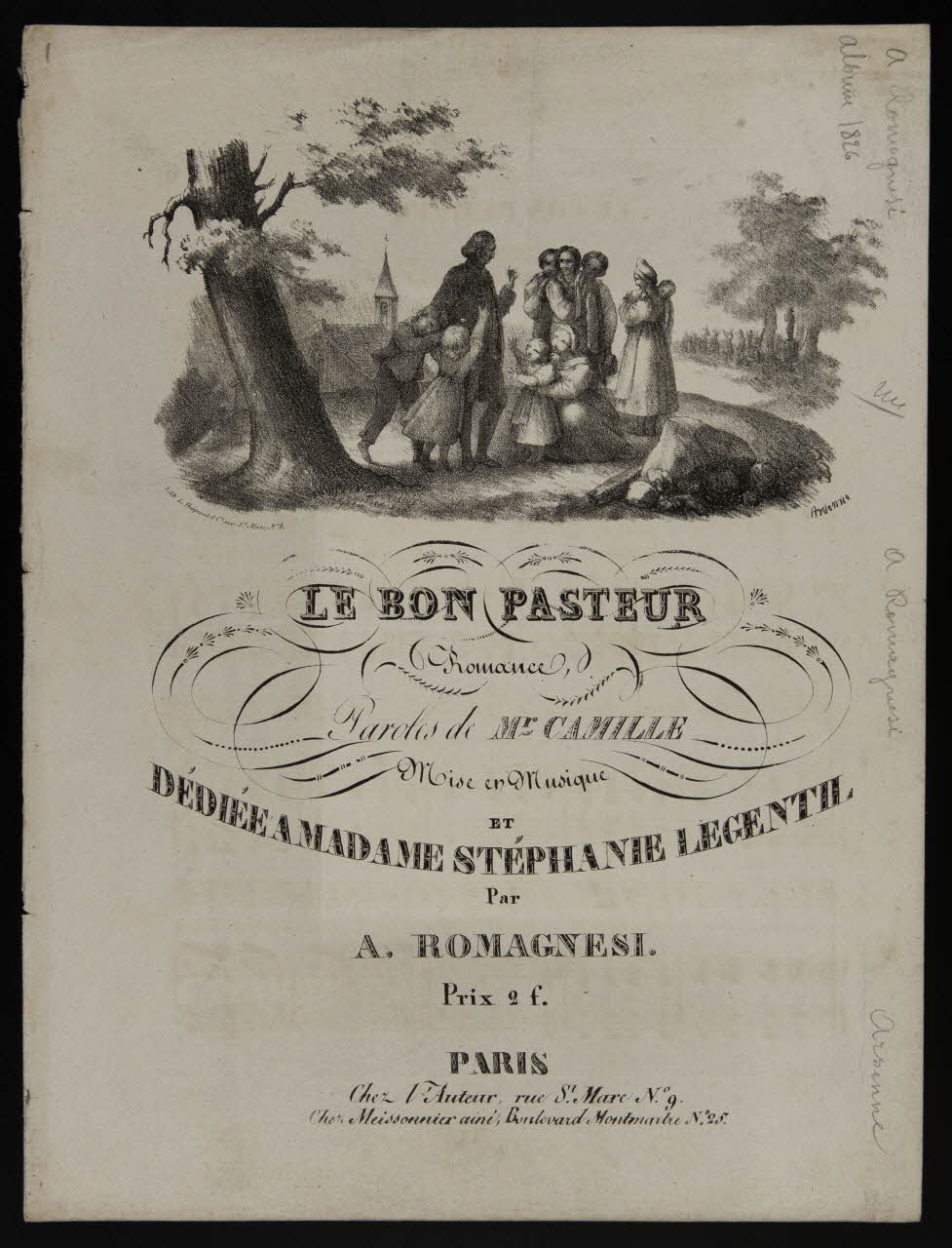 estampe LE BON PASTEUR  Romance 1968.101.146 Photo Mucem