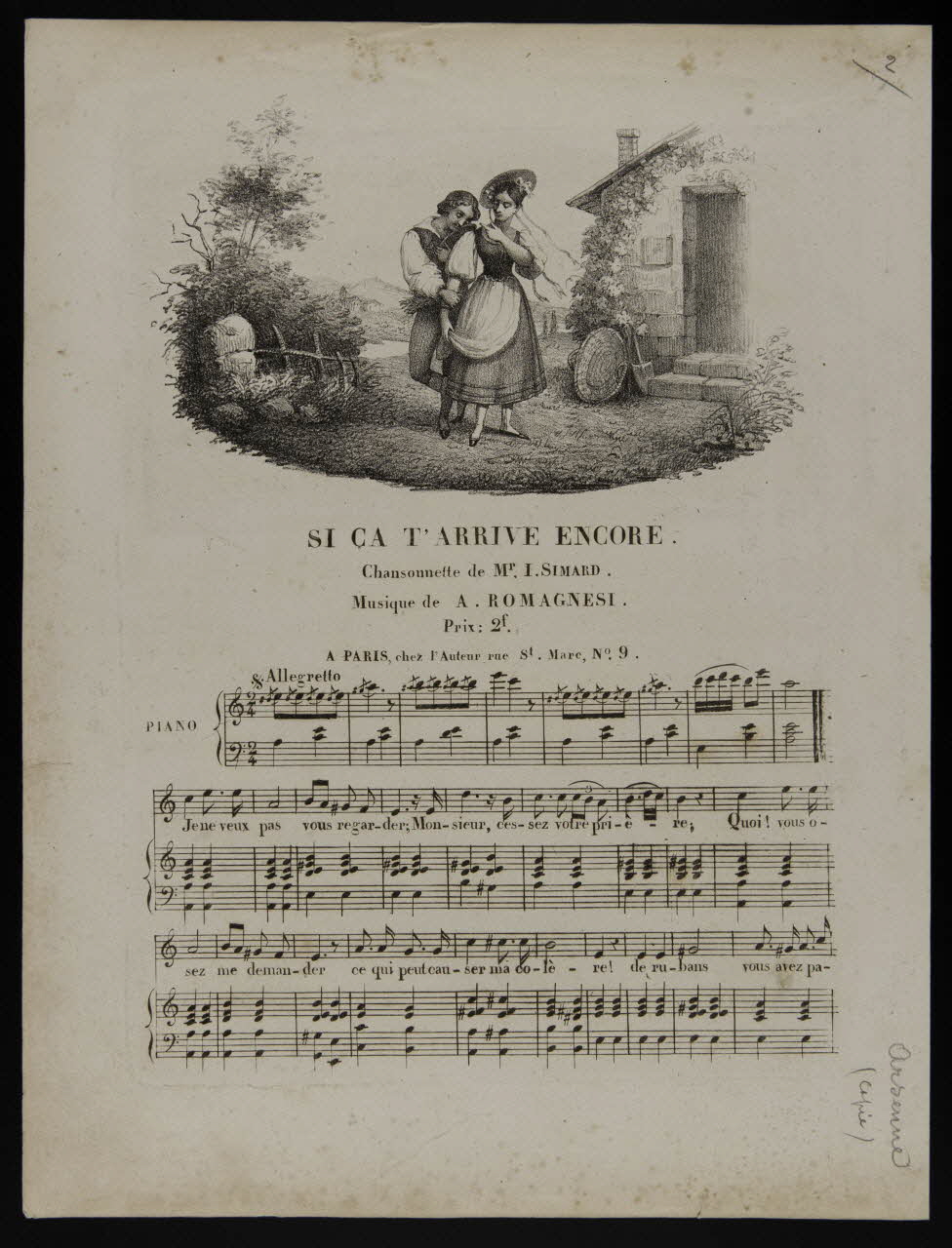 estampe SI CA T'ARRIVE ENCORE. 1968.101.150 Photo Mucem