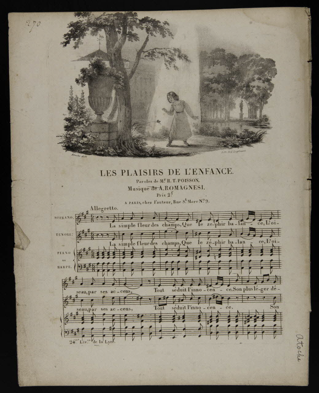 estampe LES PLAISIRS DE L'ENFANCE. 1968.101.151 Photo Mucem