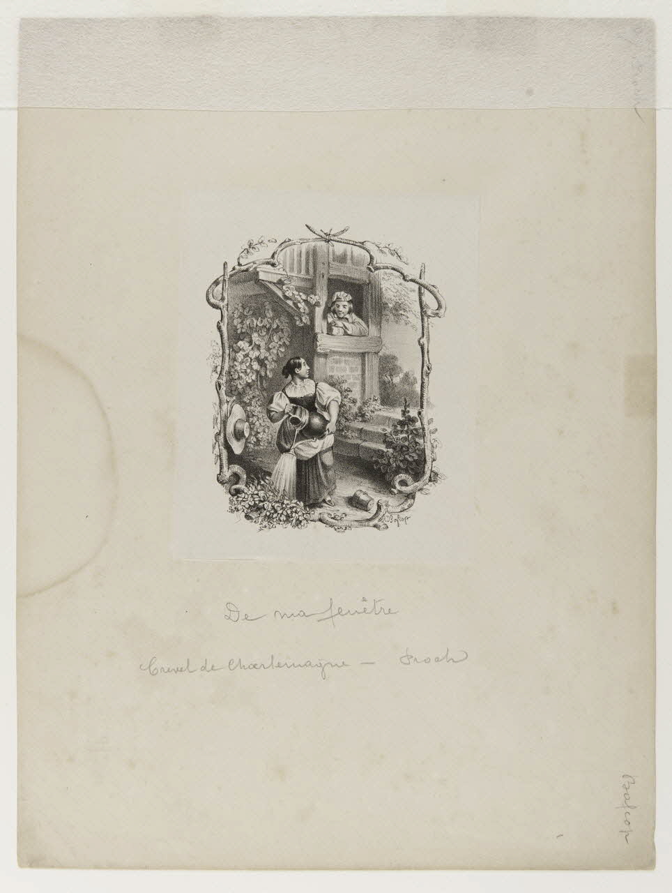 estampe De ma fenêtre 1968.101.157 Photo Mucem