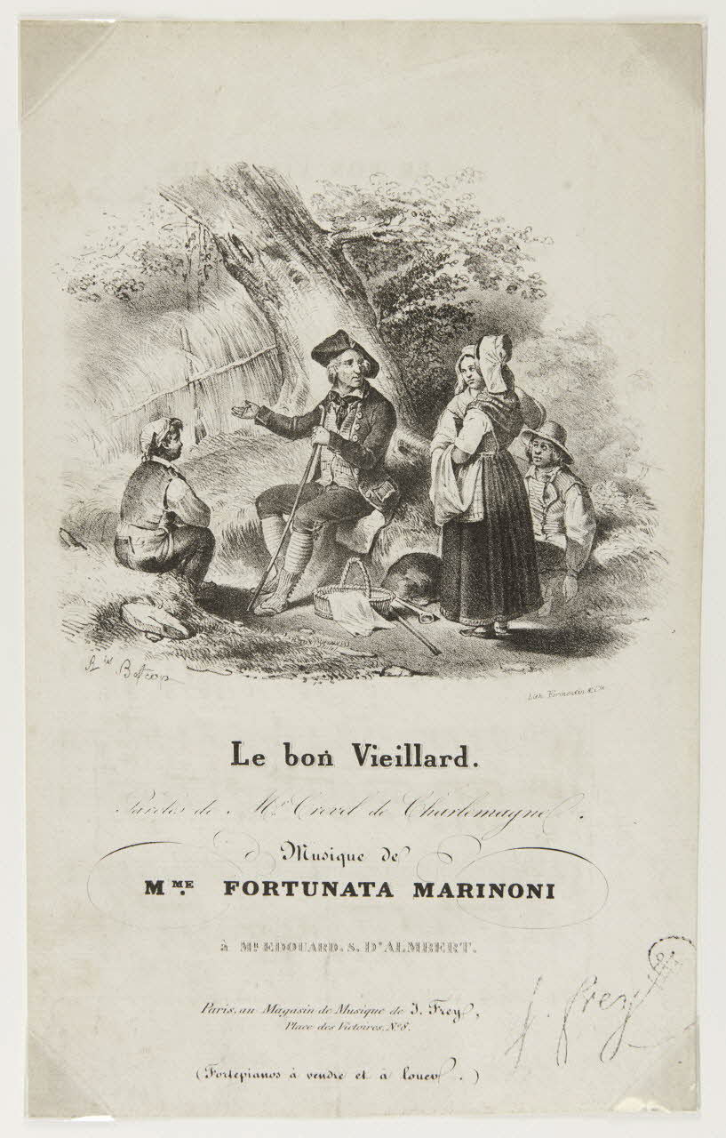 estampe Le bon Vieillard. 1968.101.173 Photo Mucem