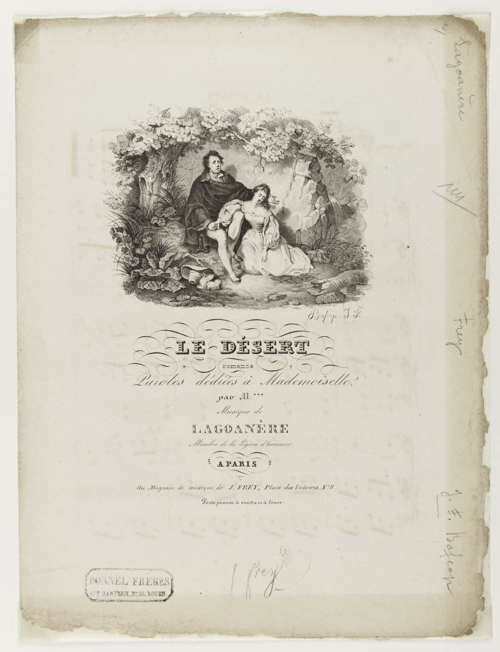 estampe LE DESERT  romance 1968.101.176 Photo Mucem