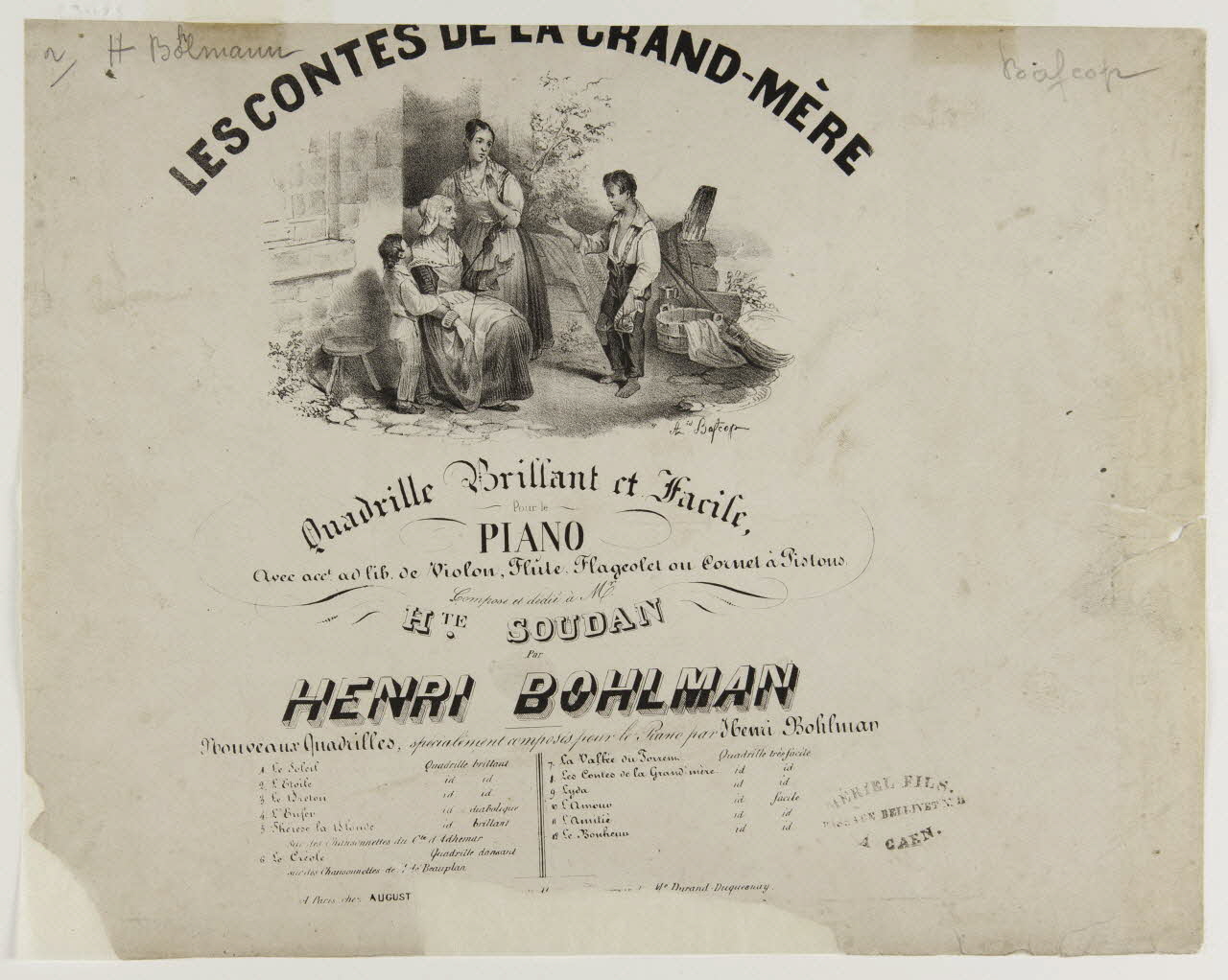 estampe LES CONTES DE LA GRAND-MERE 1968.101.183 Photo Mucem