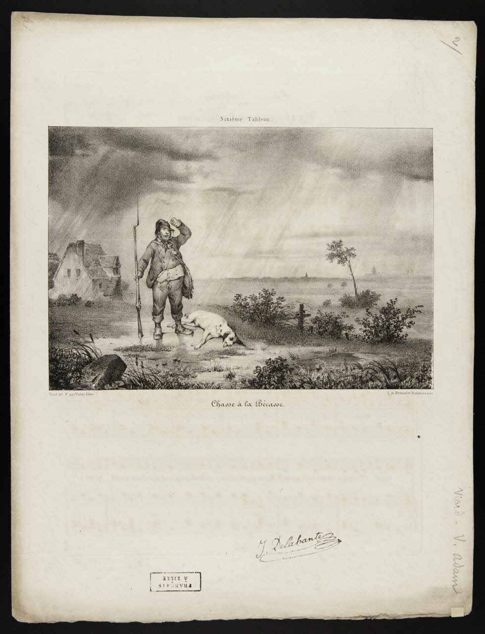 estampe Chasse à la Bécasse. 1968.101.19 Photo Mucem