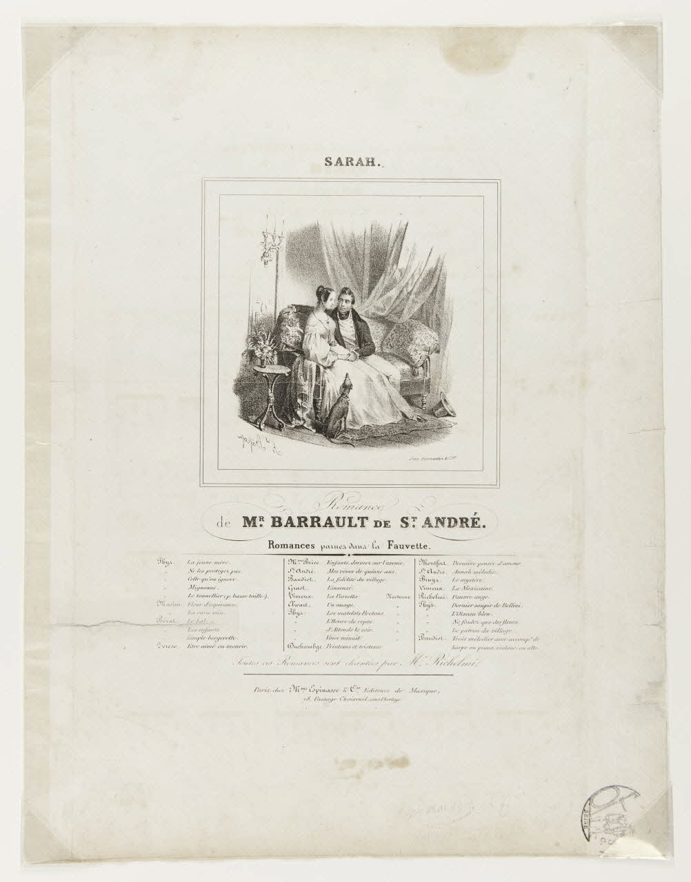 estampe SARAH. 1968.101.197 Photo Mucem