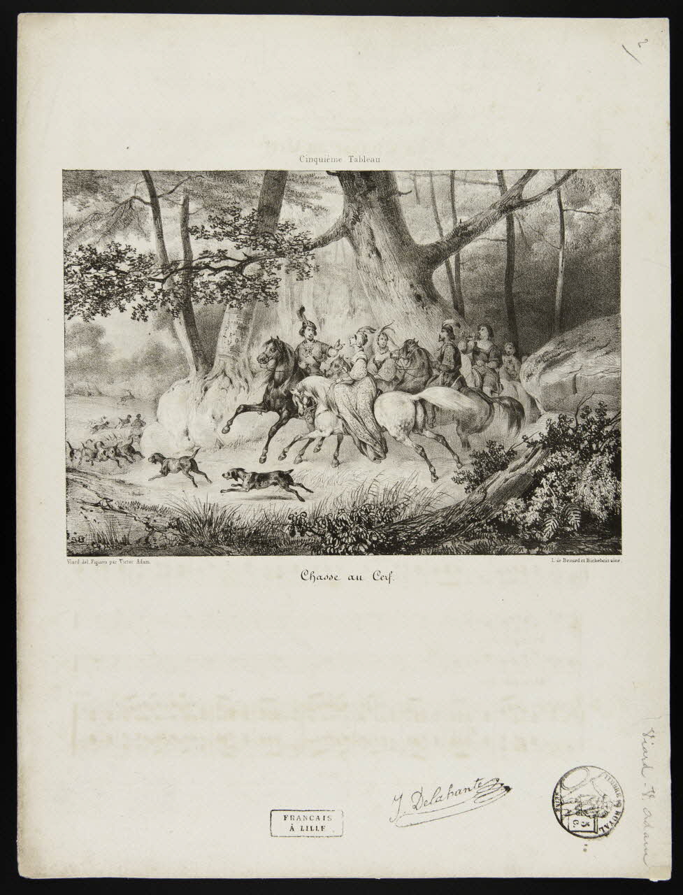estampe Chasse au Cerf. 1968.101.20 Photo Mucem