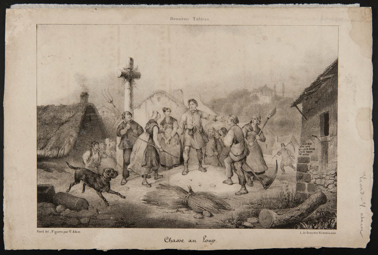 estampe Chasse au Loup. 1968.101.21 Photo Mucem