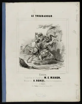 estampe LE TROUBADOUR.  Histoire. 1968.101.210  Photo Mucem