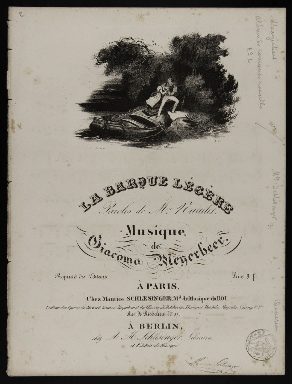 estampe LA BARQUE LEGERE 1968.101.217 Photo Mucem