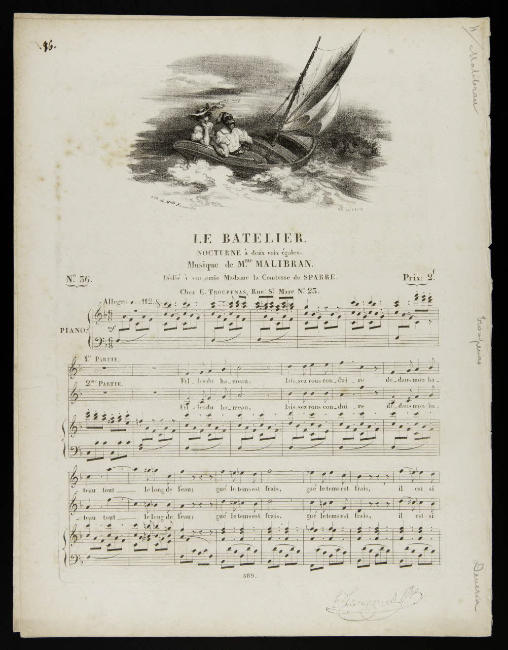 estampe LE BATELIER. 1968.101.218 Photo Mucem