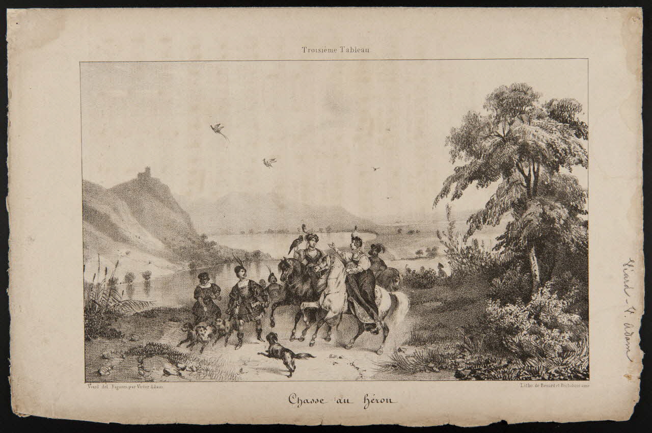 estampe Chasse au héron 1968.101.22 Photo Mucem