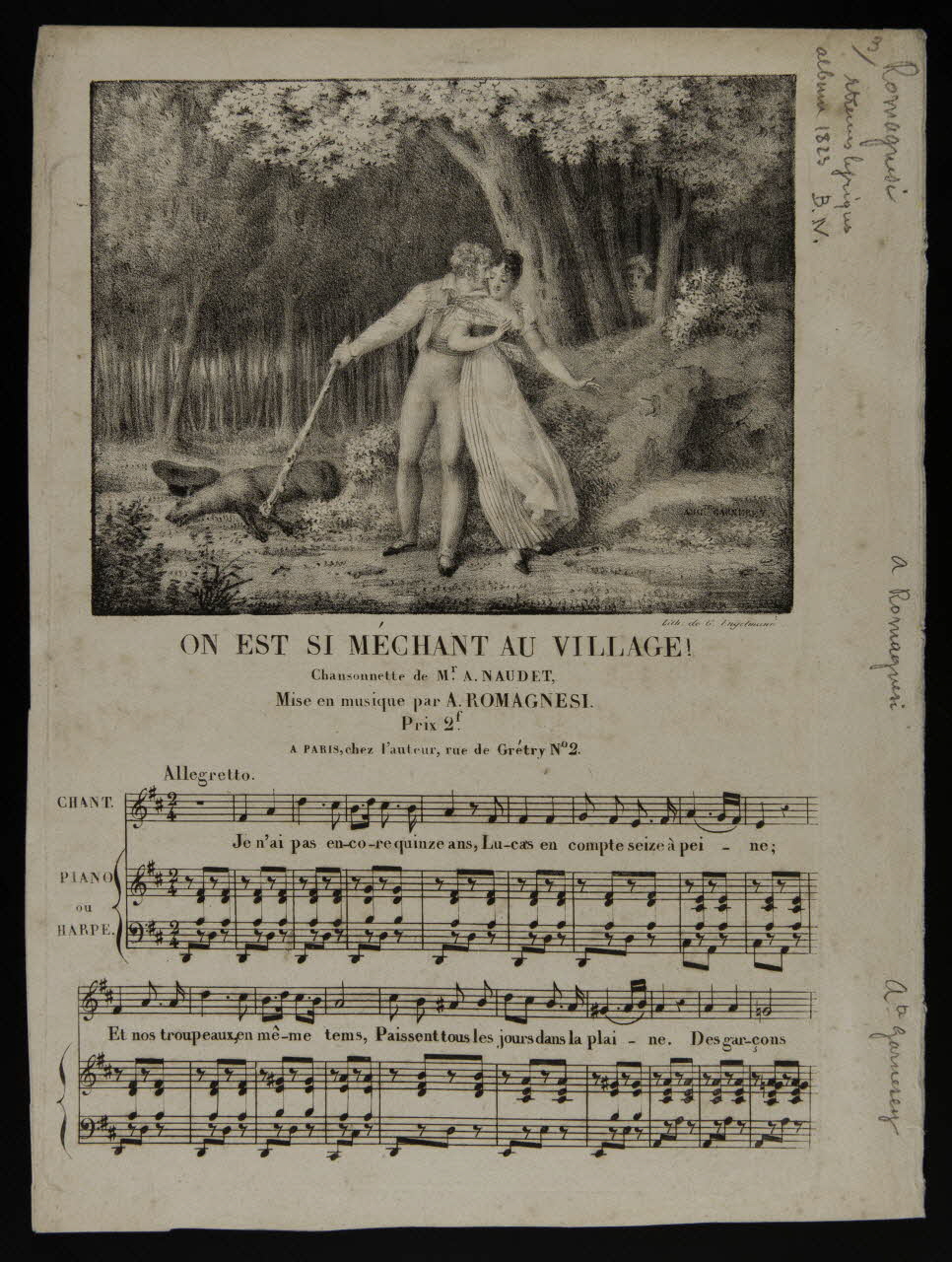 estampe ON EST SI MECHANT AU VILLAGE ! 1968.101.220 Photo Mucem