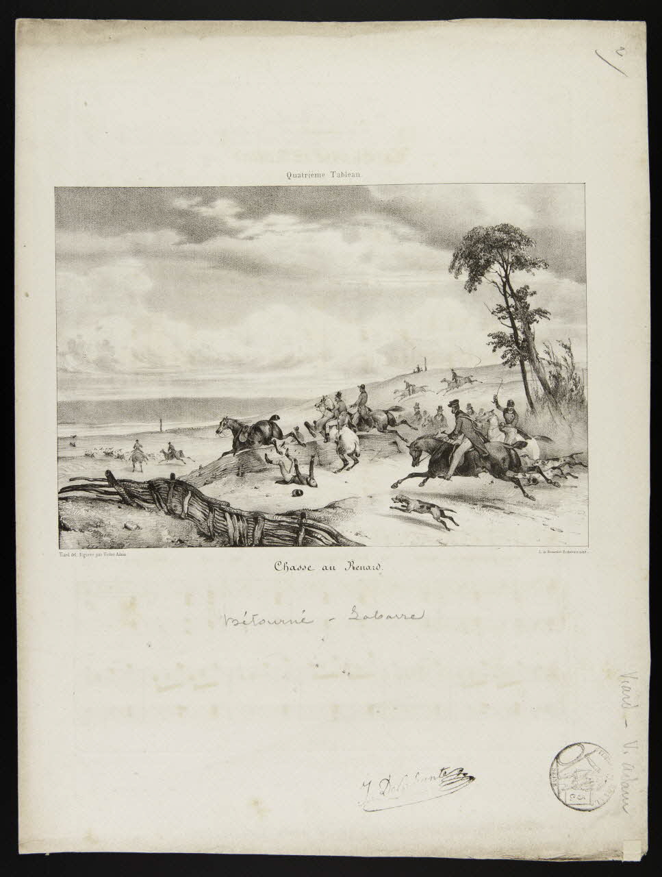 estampe Chasse au Renard. 1968.101.23 Photo Mucem