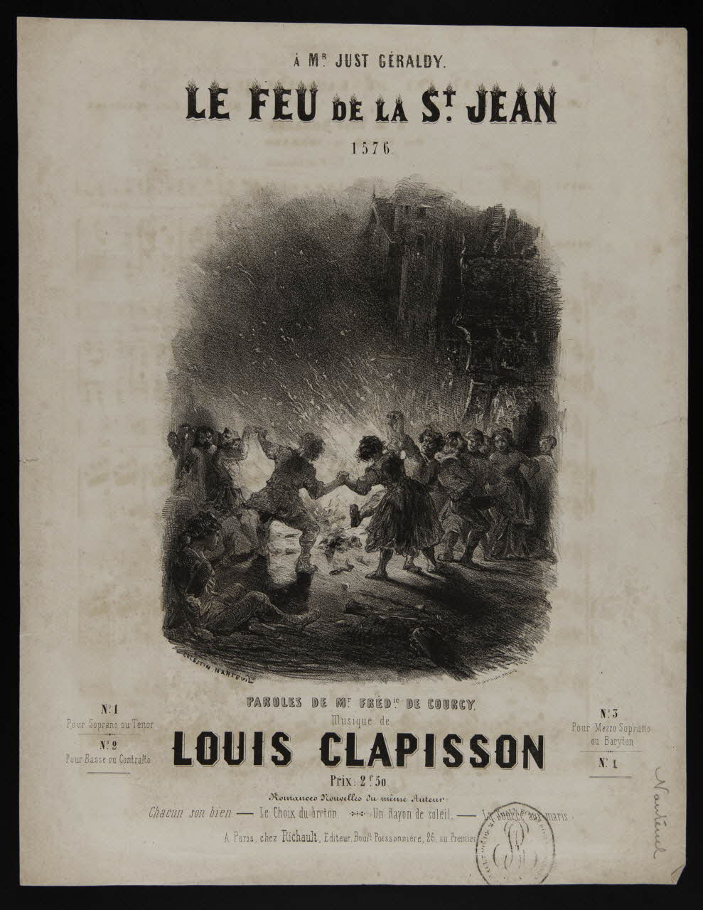 estampe LE FEU DE LA St. JEAN 1968.101.232 Photo Mucem