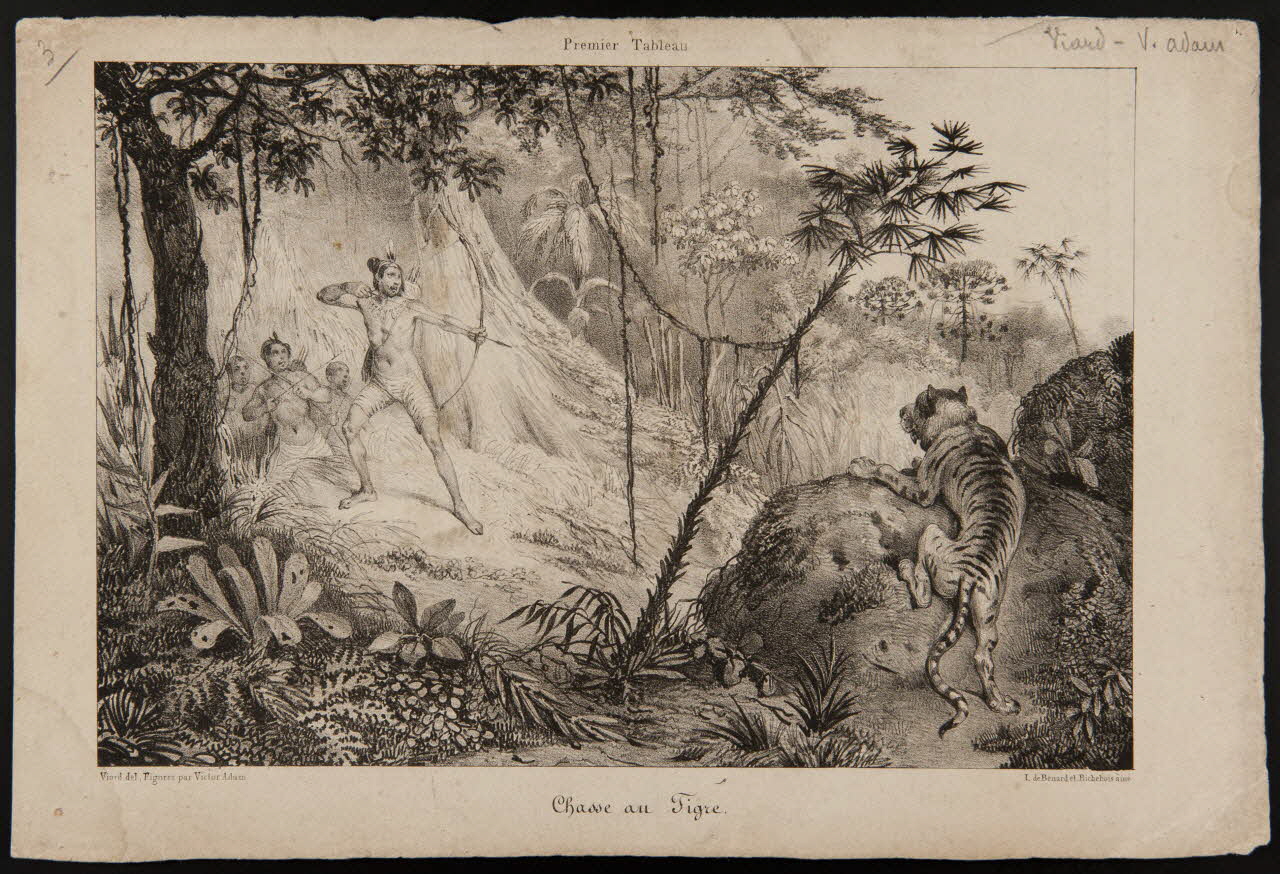 estampe Chasse au Tigre. 1968.101.24 Photo Mucem