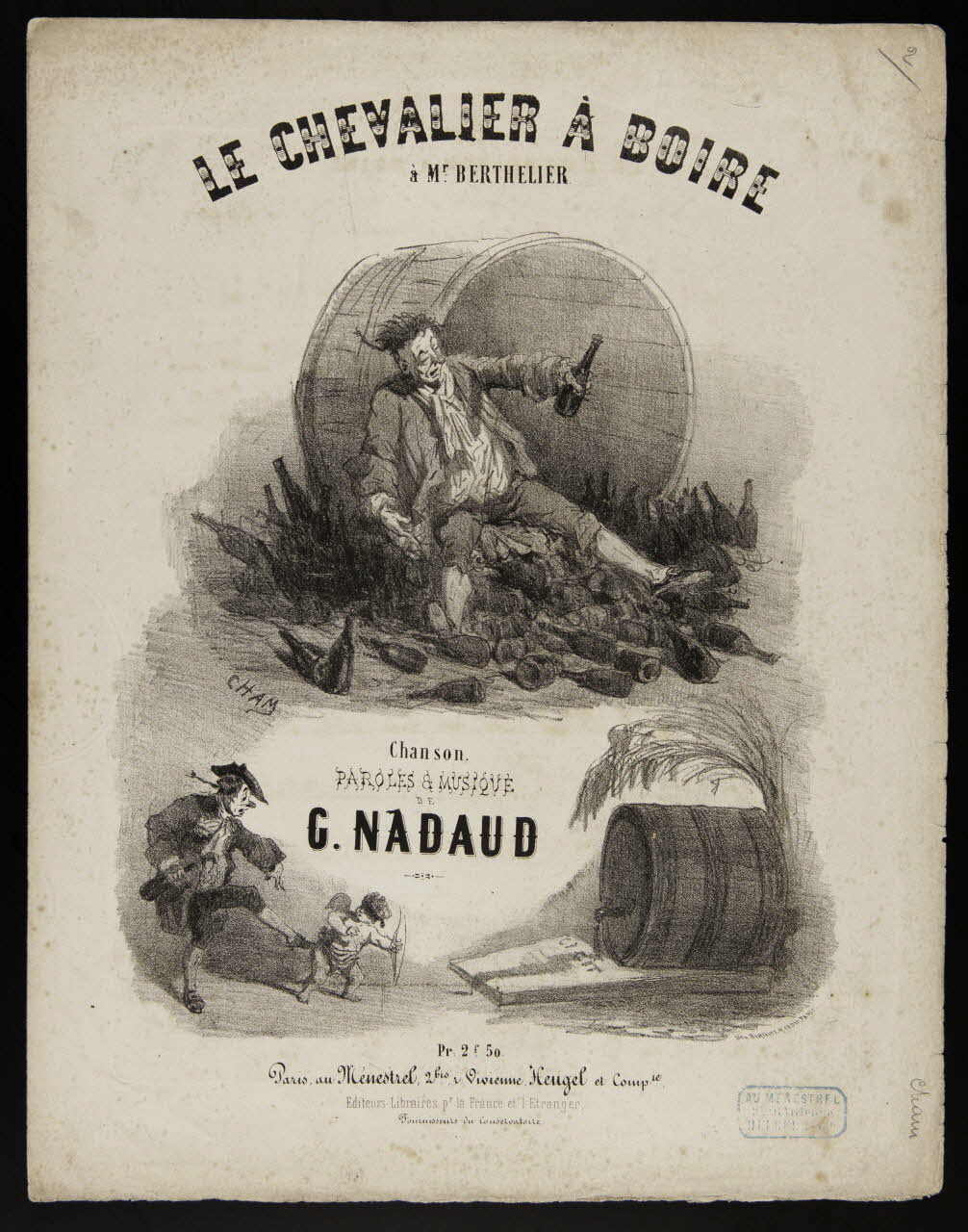 estampe LE CHEVALIER A BOIRE 1968.101.248 Photo Mucem