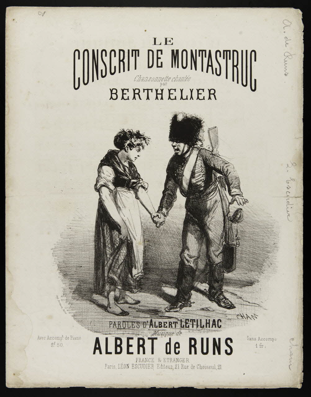 estampe LE  CONSCRIT DE MONTASTRUC 1968.101.249 Photo Mucem