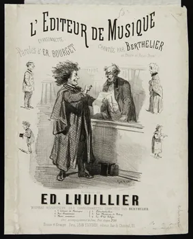 estampe L'EDITEUR DE MUSIQUE 1968.101.252 Photo Mucem