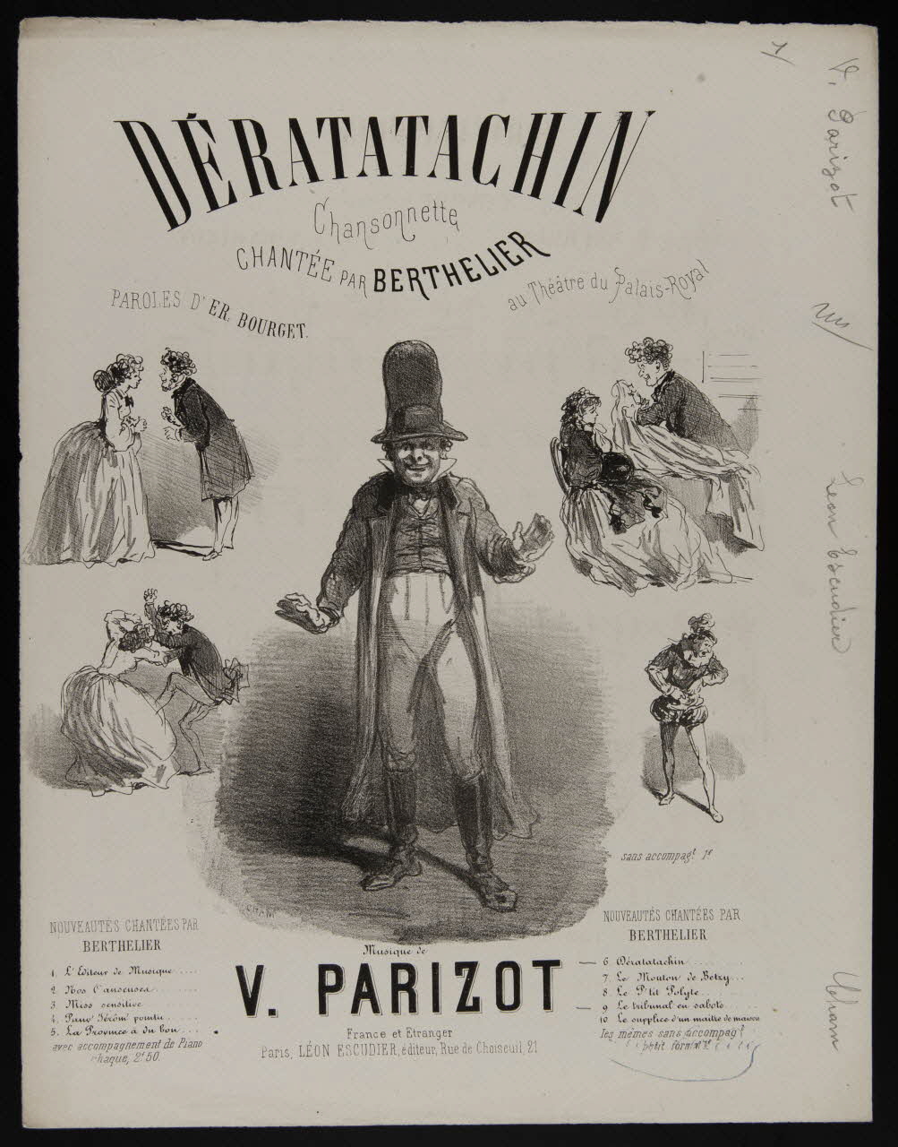 estampe DERATATACHIN  Chansonnette 1968.101.255 Photo Mucem