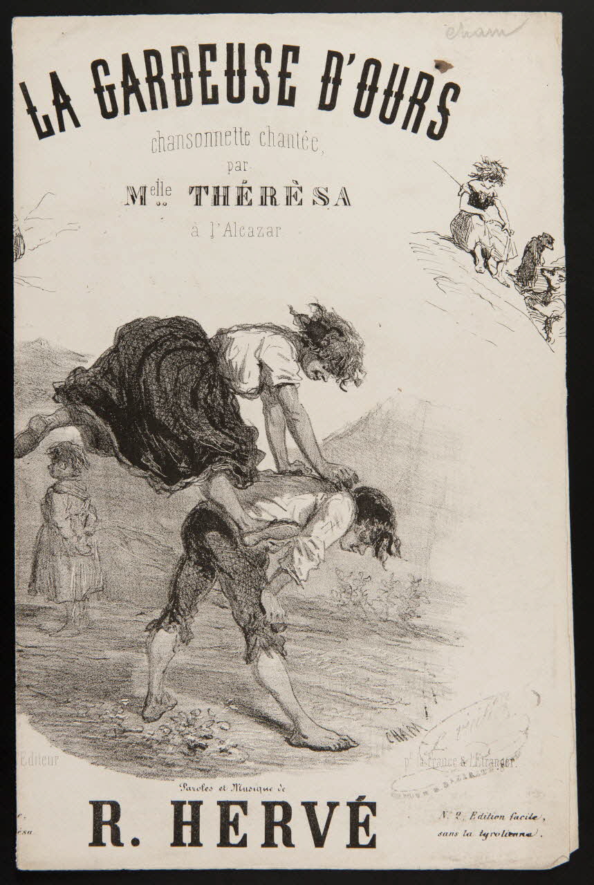 estampe LA GARDEUSE D'OURS 1968.101.259 Photo Mucem