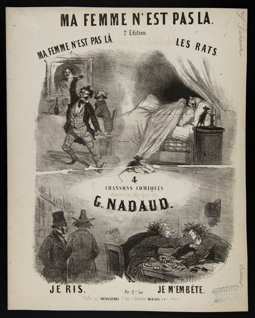 estampe MA FEMME N'EST PAS LA. 1968.101.272 Photo Mucem
