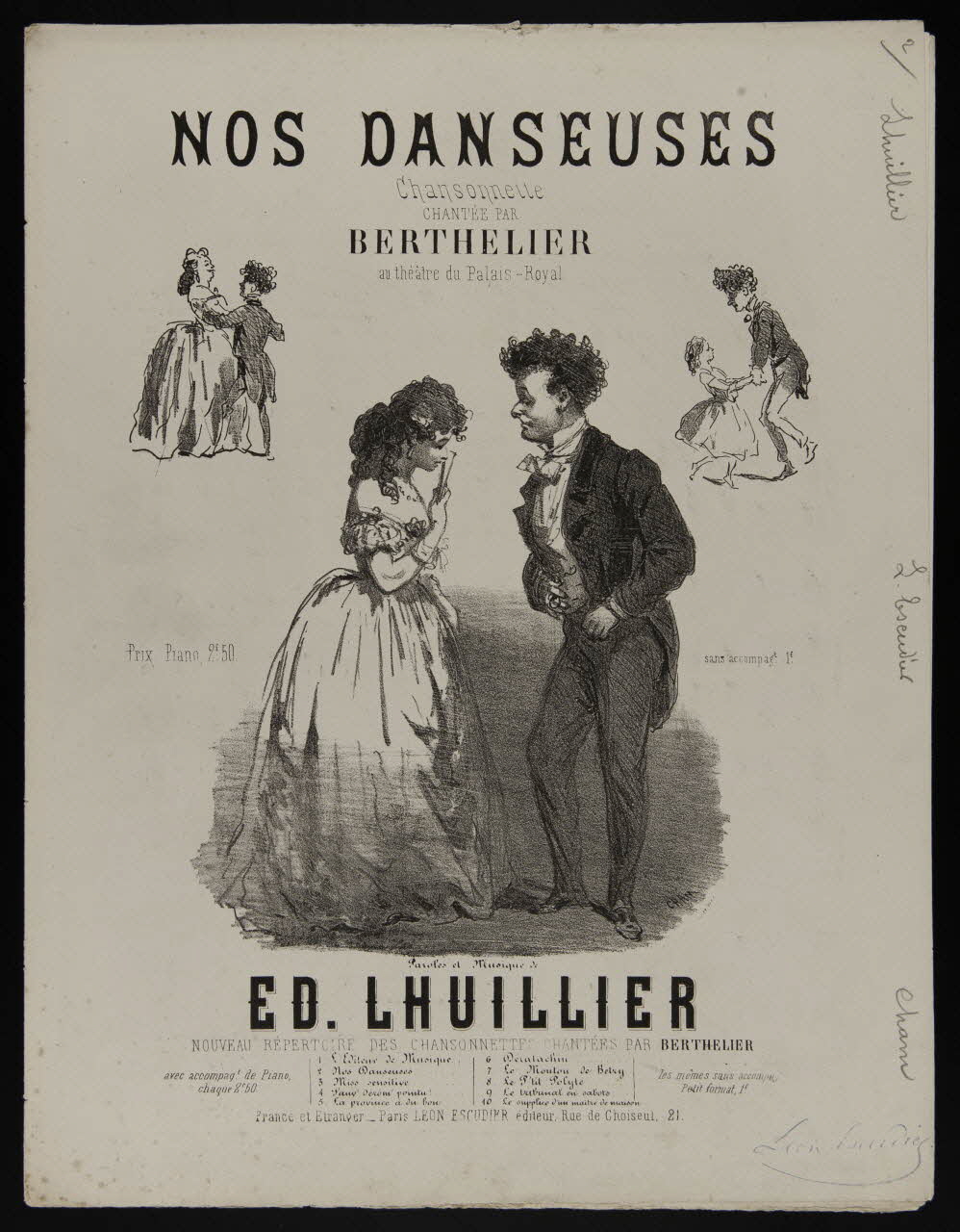 estampe NOS DANSEUSES  Chansonnette 1968.101.277 Photo Mucem