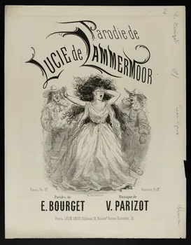 estampe Parodie de  LUCIE de LAMMERMOOR 1968.101.278  Photo Mucem