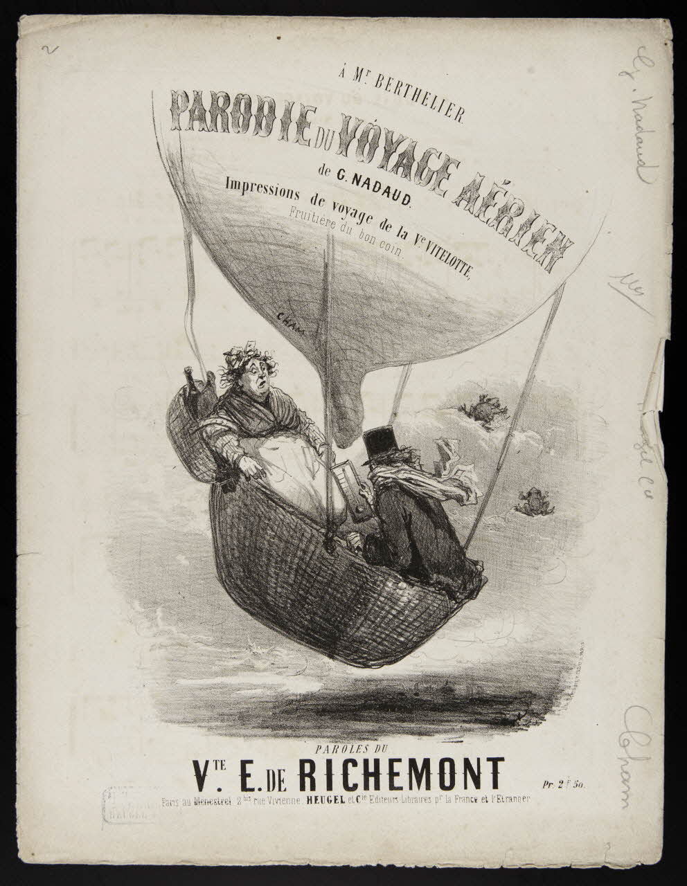 estampe PARODIE DU VOYAGE AERIEN 1968.101.279 Photo Mucem