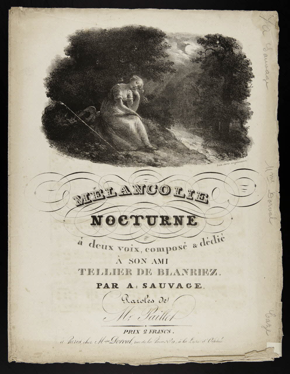 estampe MELANCOLIE 1968.101.299 Photo Mucem