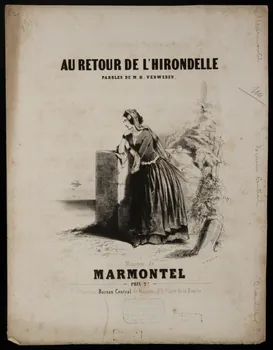 estampe AU RETOUR DE L'HIRONDELLE 1968.101.300  Photo Mucem