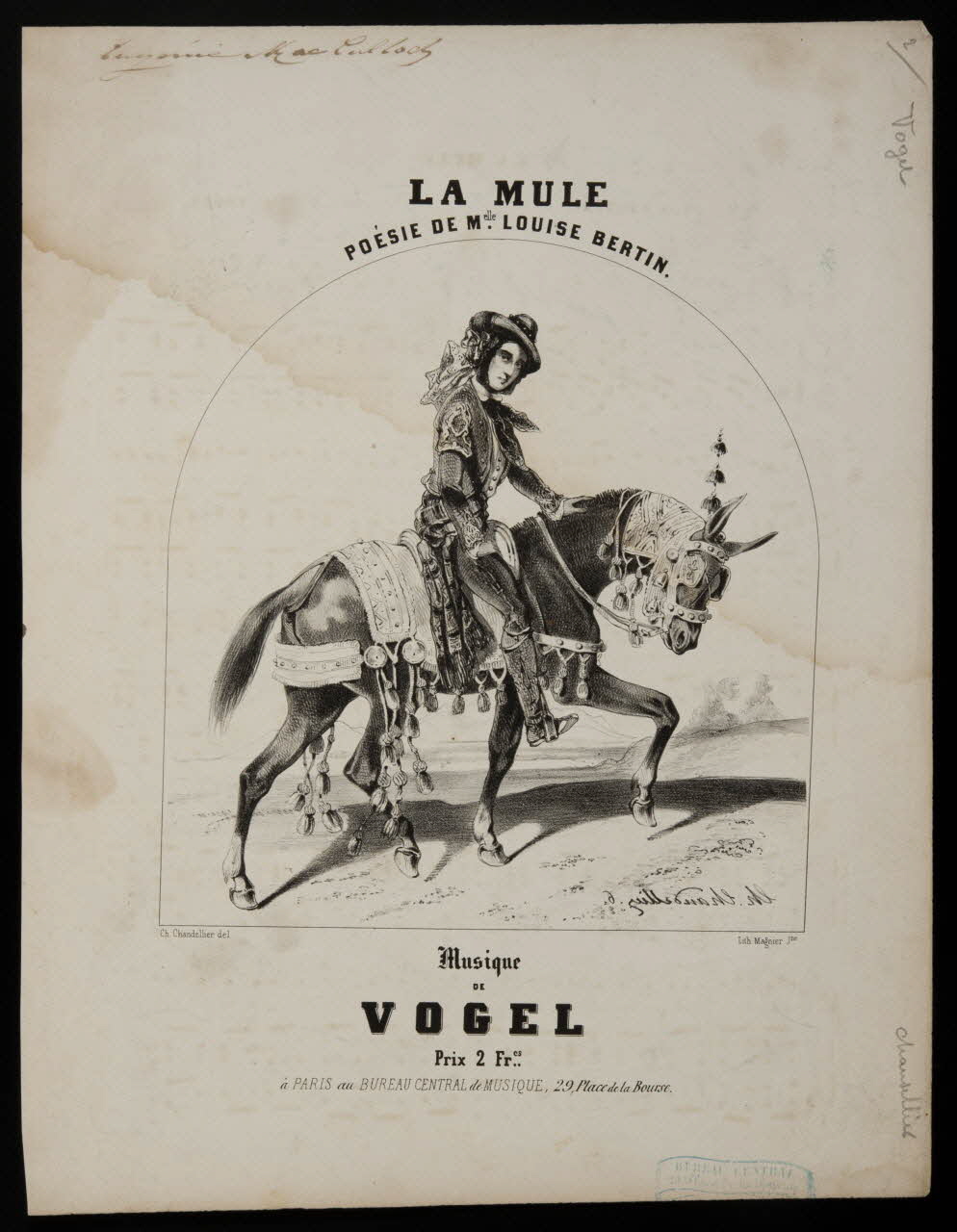 estampe LA MULE 1968.101.310 Photo Mucem