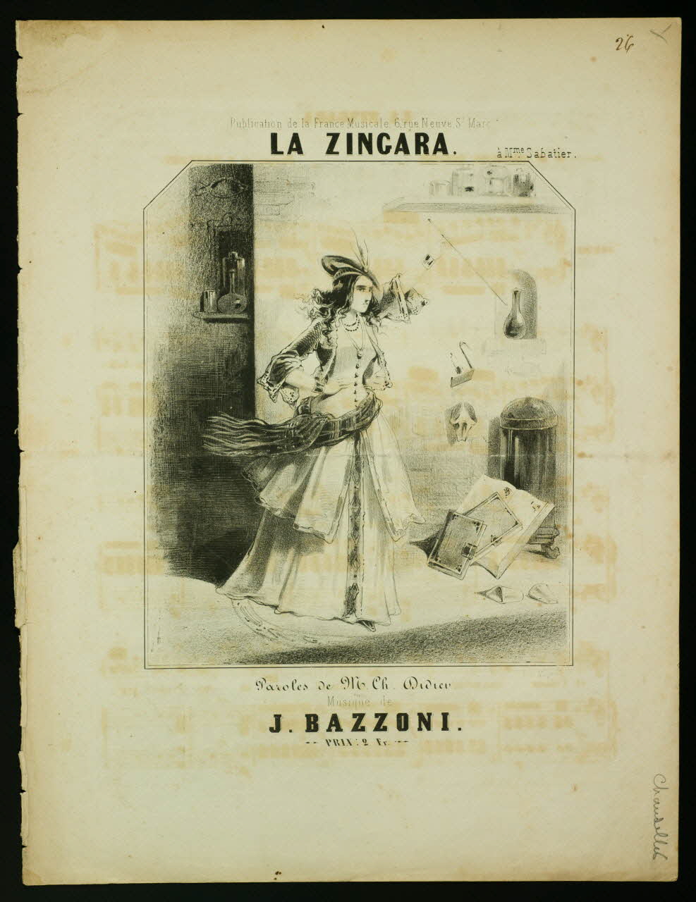 estampe LA ZINGARA 1968.101.313 Photo Mucem