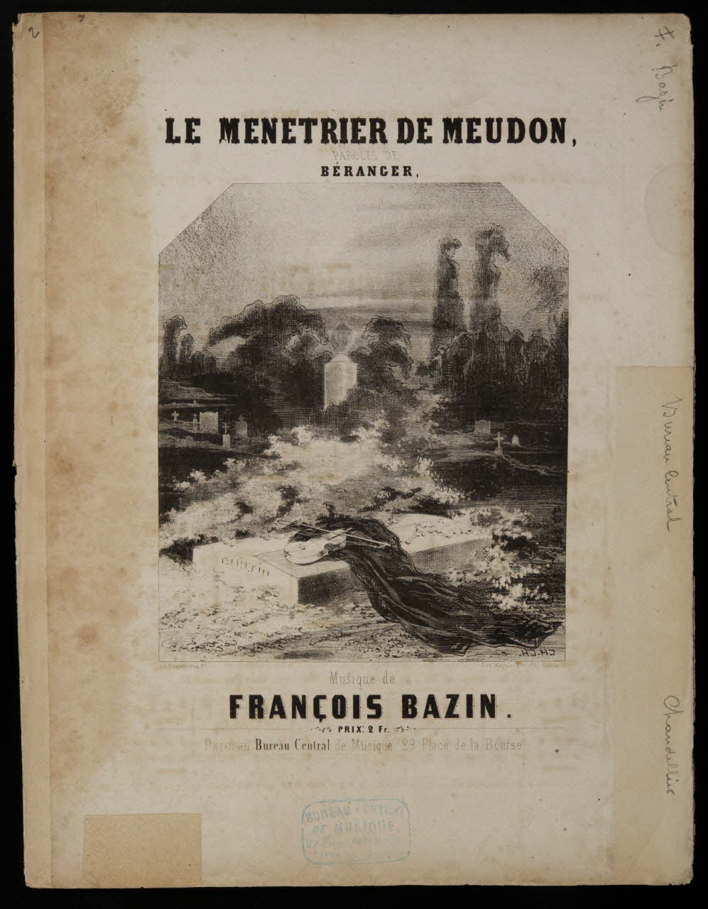 estampe LE MENETRIER DE MEUDON 1968.101.314 Photo Mucem