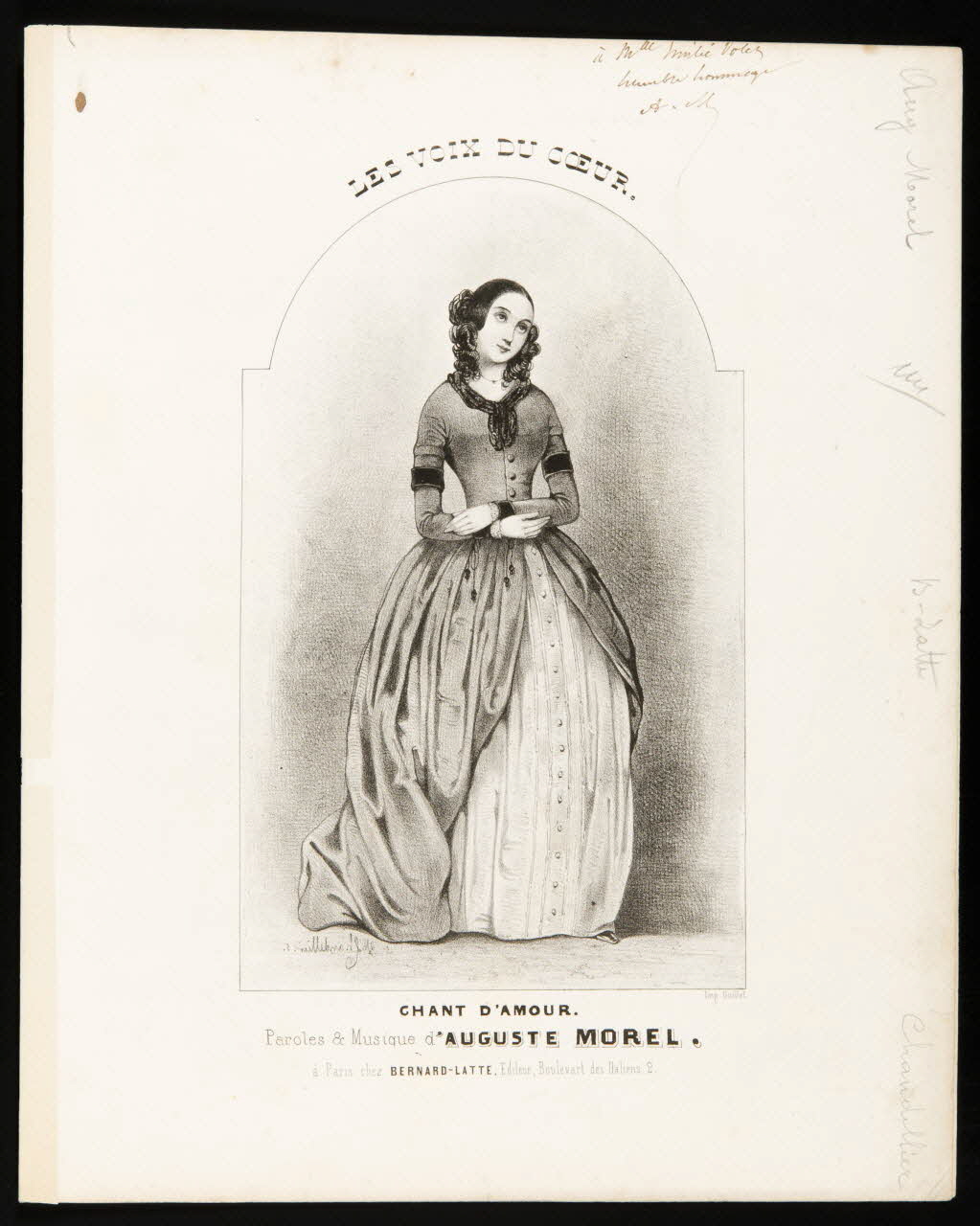 estampe LES VOIX DU COEUR.  CHANT D'AMOUR. 1968.101.319 Photo Mucem