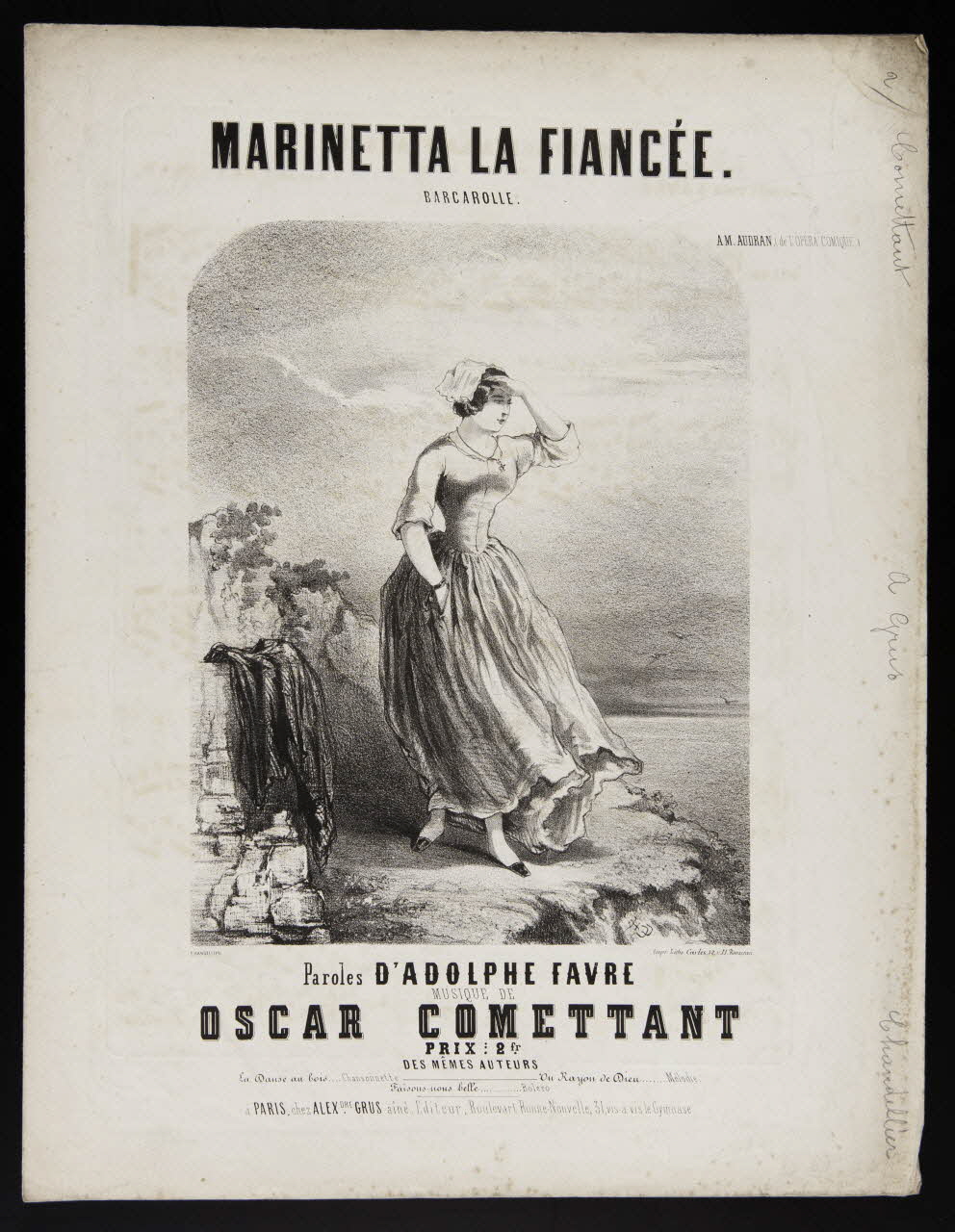 estampe MARINETTA LA FIANCEE. 1968.101.320 Photo Mucem