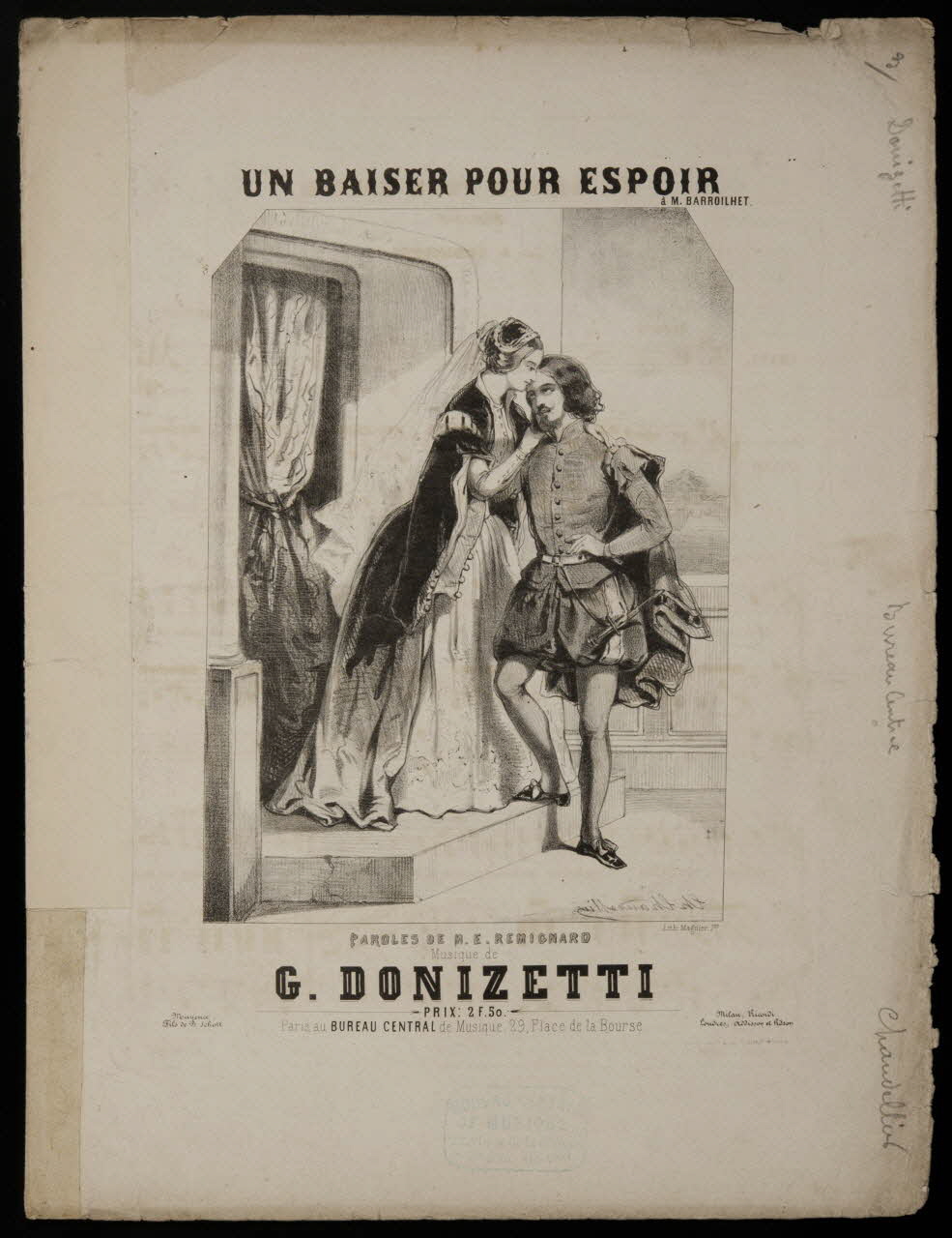 estampe UN BAISER POUR ESPOIR 1968.101.328 Photo Mucem