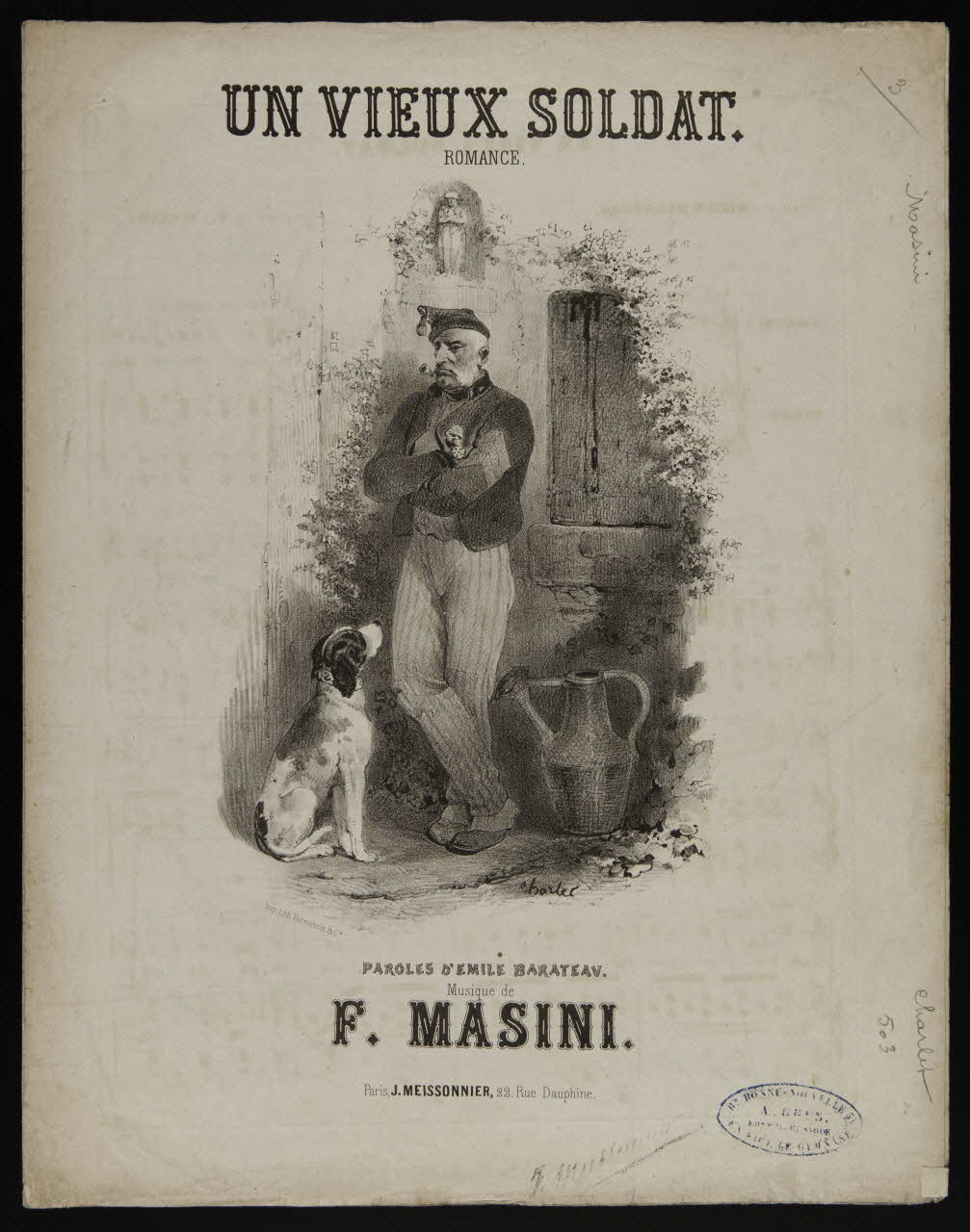 estampe UN VIEUX SOLDAT. 1968.101.346 Photo Mucem