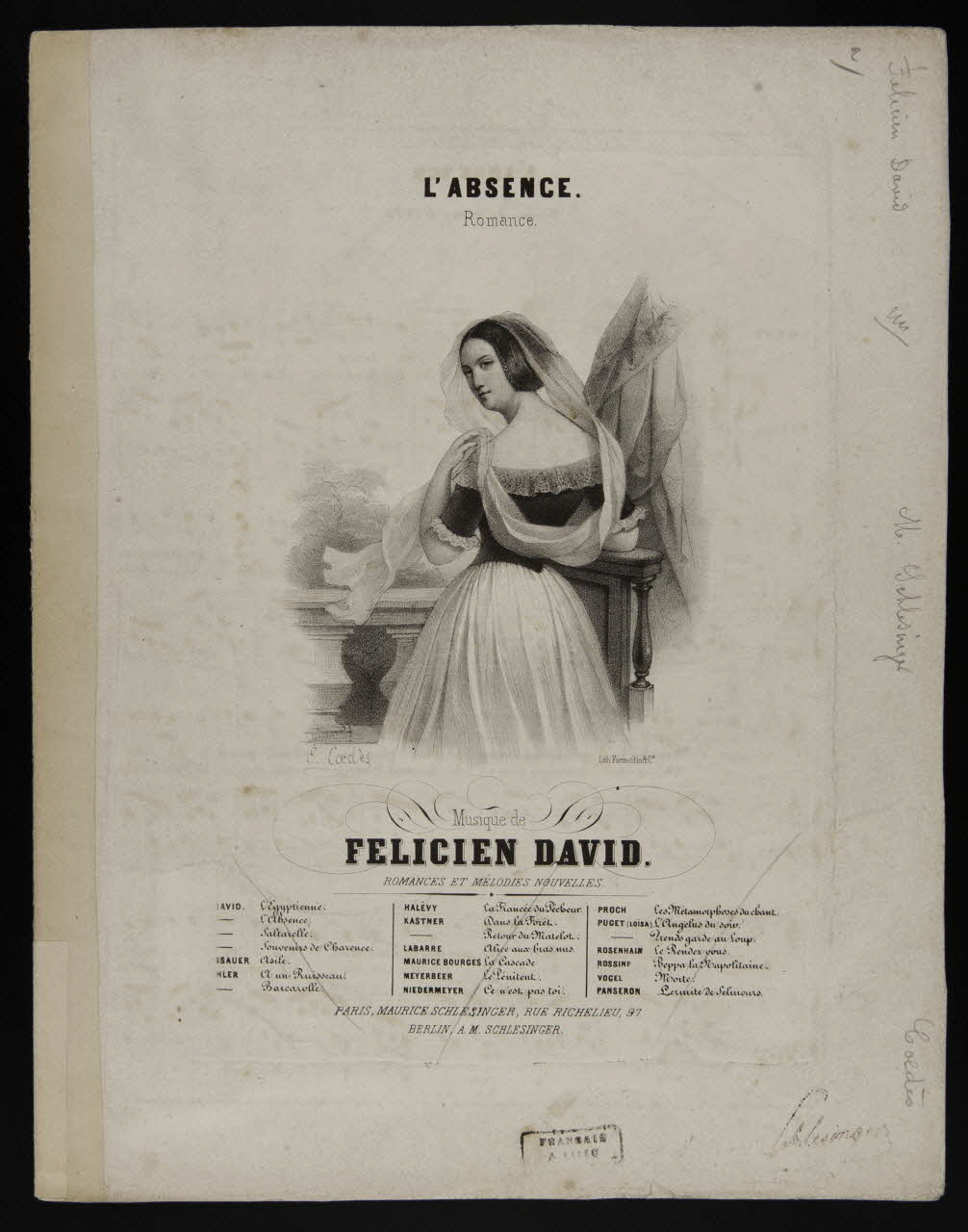 estampe L'ABSENCE. 1968.101.353 Photo Mucem