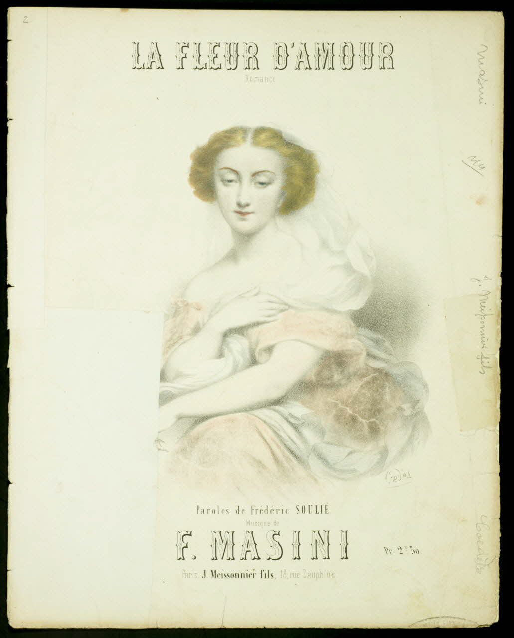 estampe LA FLEUR D'AMOUR 1968.101.354 Photo Mucem